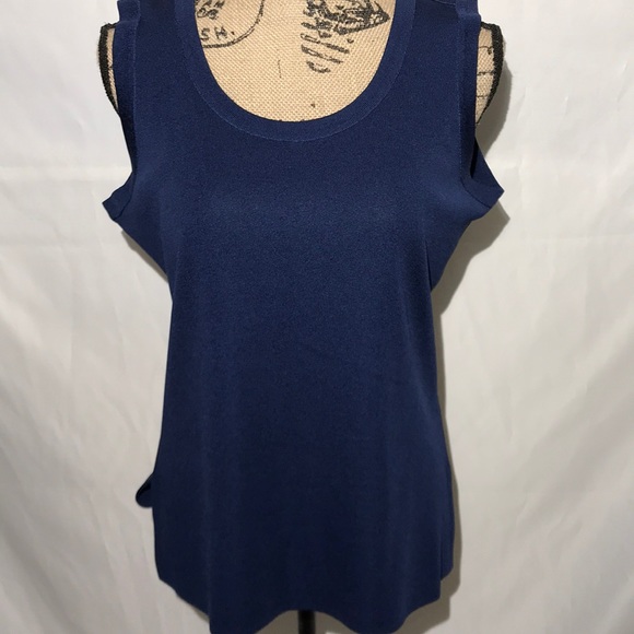 Misook Tops - Misook Navy Sleeveless Top Size Medium